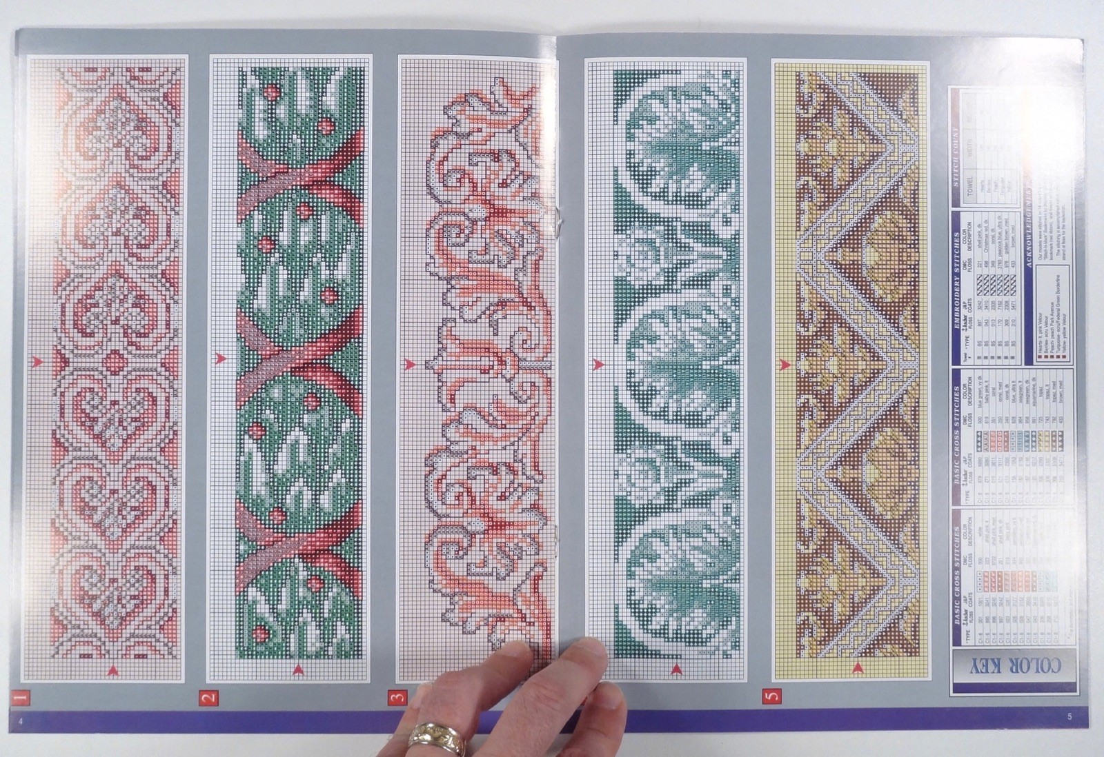 1992 True Colors #10002 ELEGANT BORDERS counted cross stitch pattern book