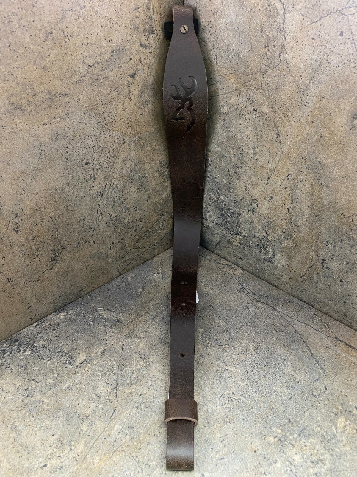 Browning Big Buckmark Distressed Brown Sling 122488 - Swivels NOT included