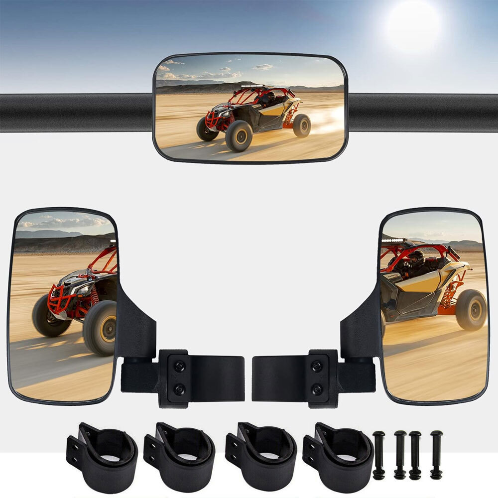 Side Mirrors and Center Mirror For Polaris Ranger 400/500/700/XP1000/XP4 1000
