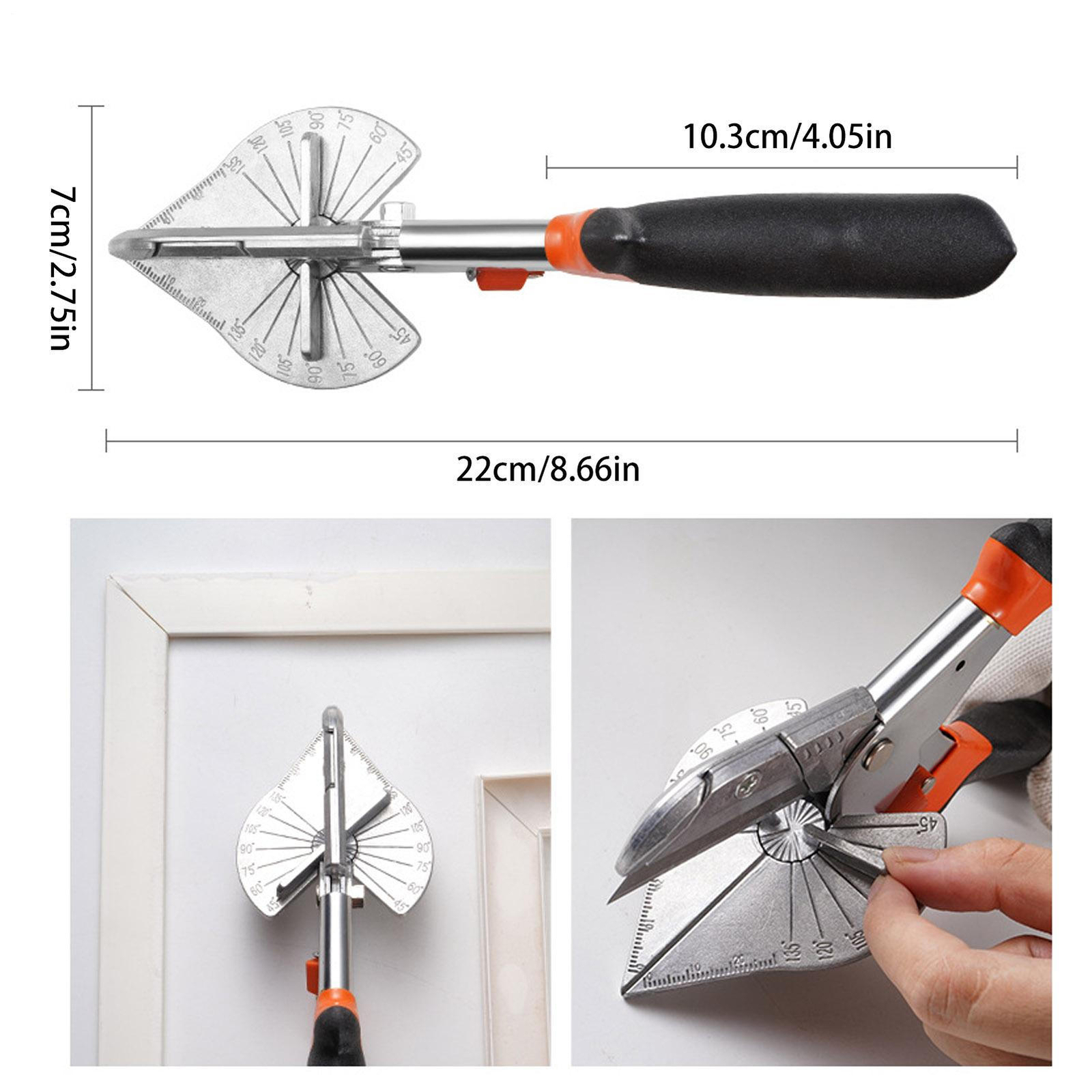 Miter Shears Adjustable 45 to 135 Degree Multi Angle Trim Cutter Function