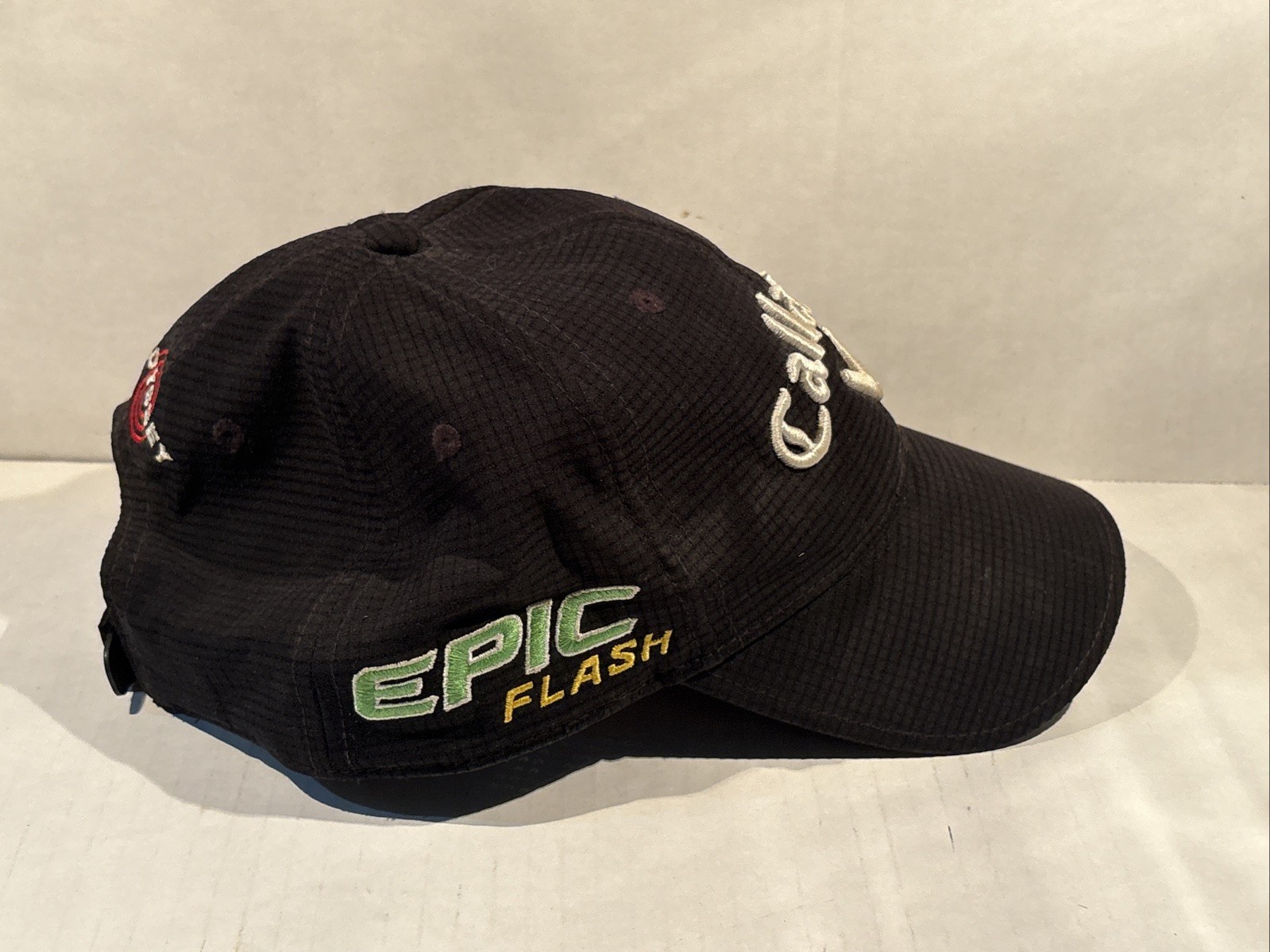 Callaway Epic Flash Golf Hat Apex Chrome Odyssey Soft Black Strapback Polyester