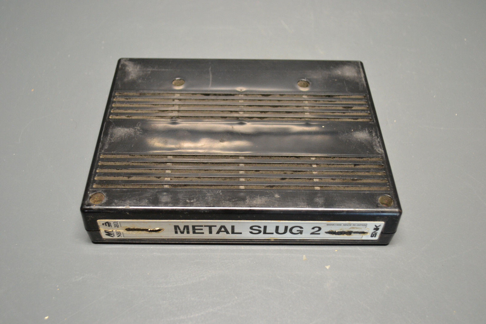 Neo Geo mvs Metal Slug 2 holographic label arcade pcb cartridge  original SNK