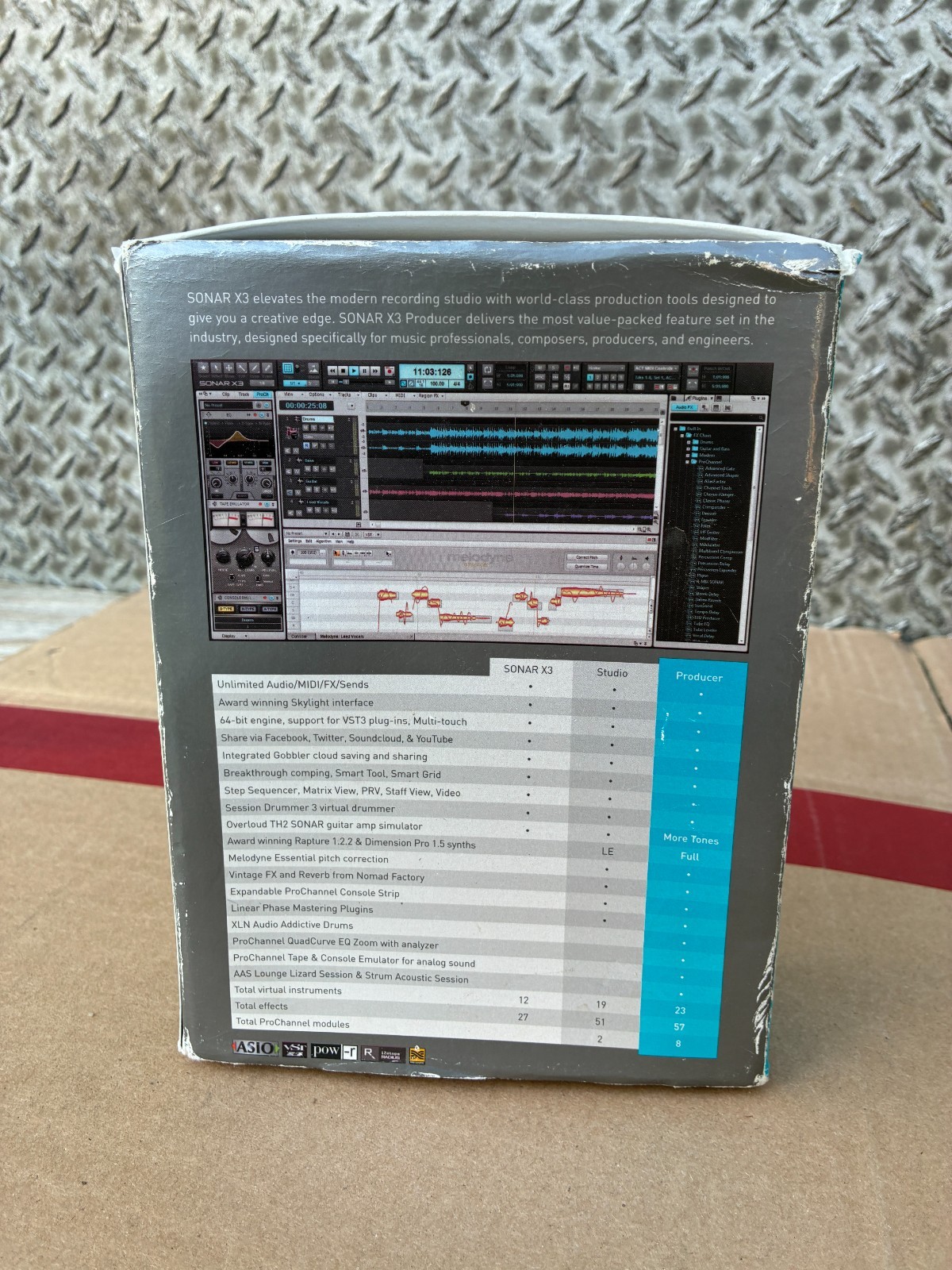 TASCAM CAKEWALK SONAR X3 PRODUCER Recording Mixing & Mastering Sofware DVD