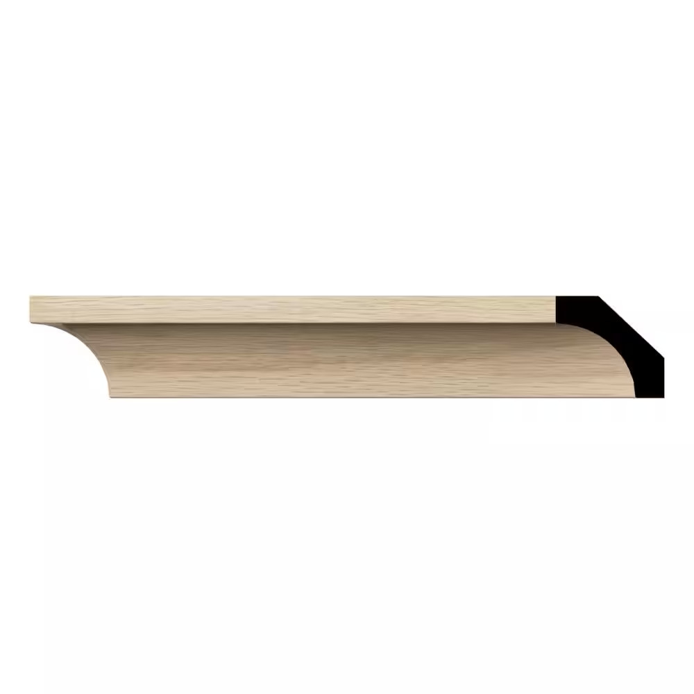 WM86 0.56 In. D X 1.63 In. W X 96 In. L Wood (White Oak) Crown Moulding NEW
