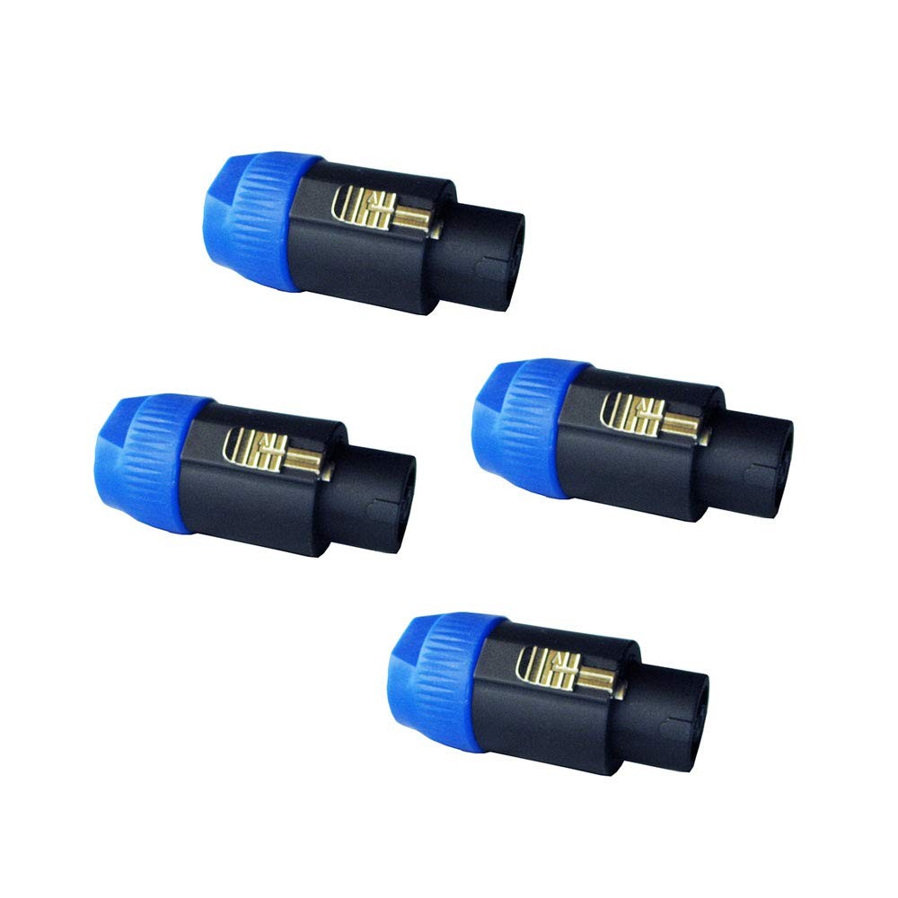 4Pcs 8 Pole Conductor Pin Speakon Compatible PA Speaker Wire Cable end Connec...