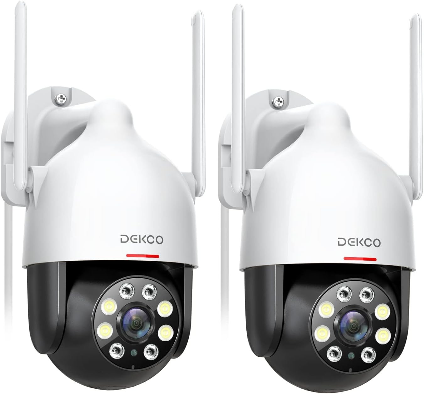 2K Outdoor Security Camera 2-Pack, WiFi Outdoor Security Camera, 360° Panorama
