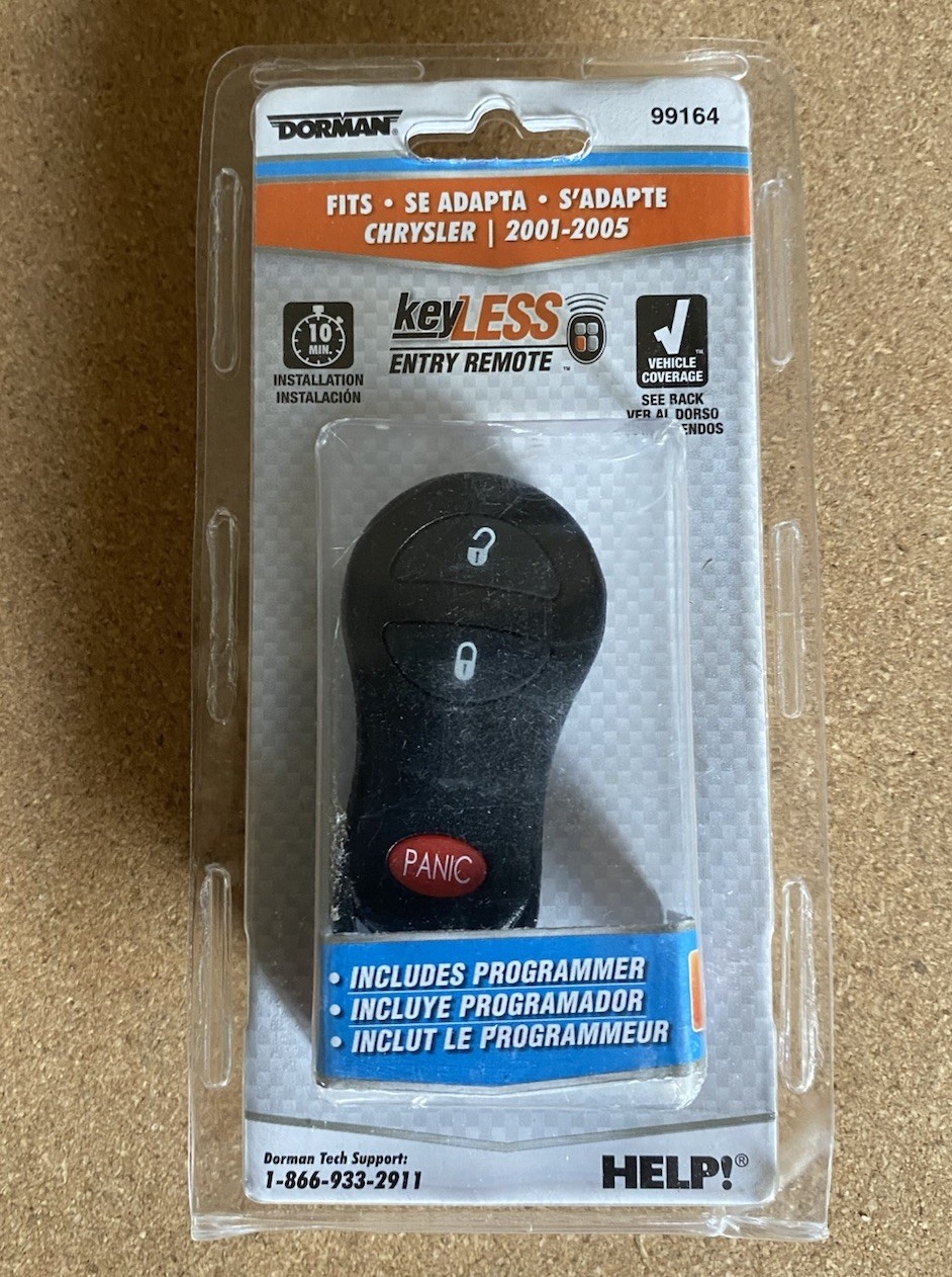 Keyless Entry Transmitter Dorman 99164 CHRYSLER 2001-2005