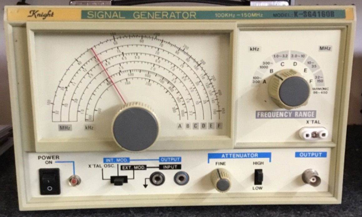 Knight Signal Generator model K-Sg4160B 100KHz - 150 MHz Working Condition
