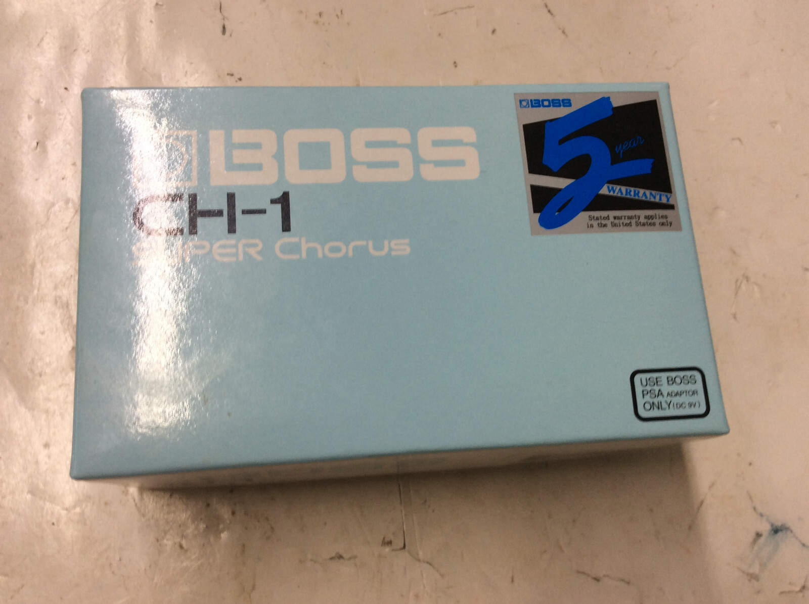 BOSS SUPER Chorus CH-1 Blue effect guitar pedal Audio in original box