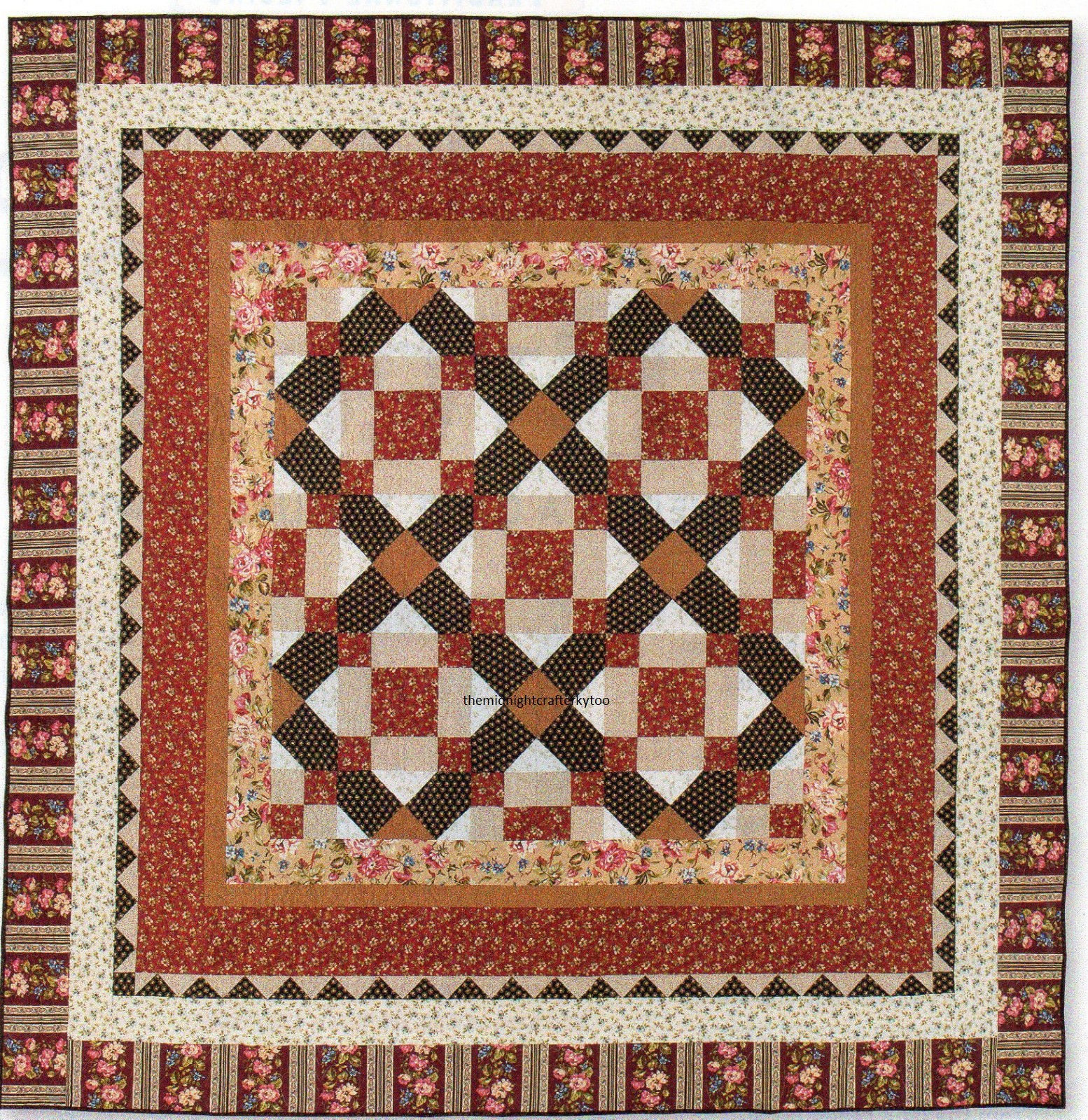 Cottage Breeze Quilt Pattern Pieced DS