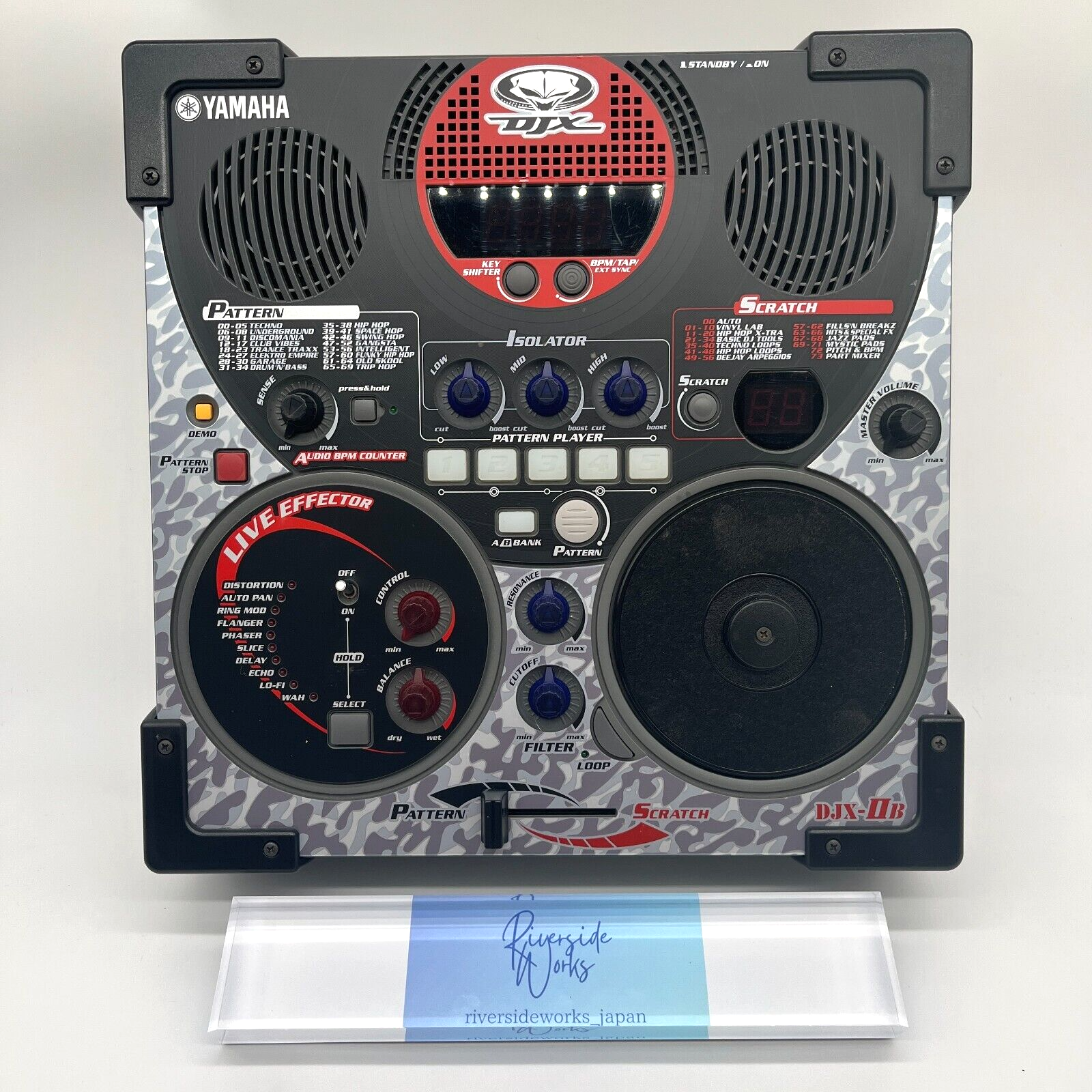 YAMAHA DJX-IIB DJ Mixer Rhythm Machine Sequencer Effector DJXIIB w/ Adapter