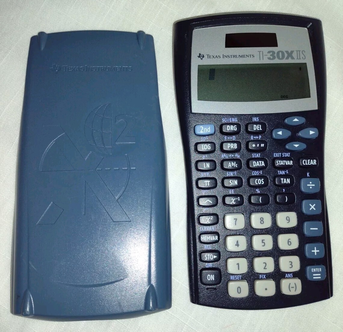 TEXAS INSTRUMENTS TI 30XIIS SCIENTIFIC CALCULATOR WITH SLIDE CASE TESTED WORKS