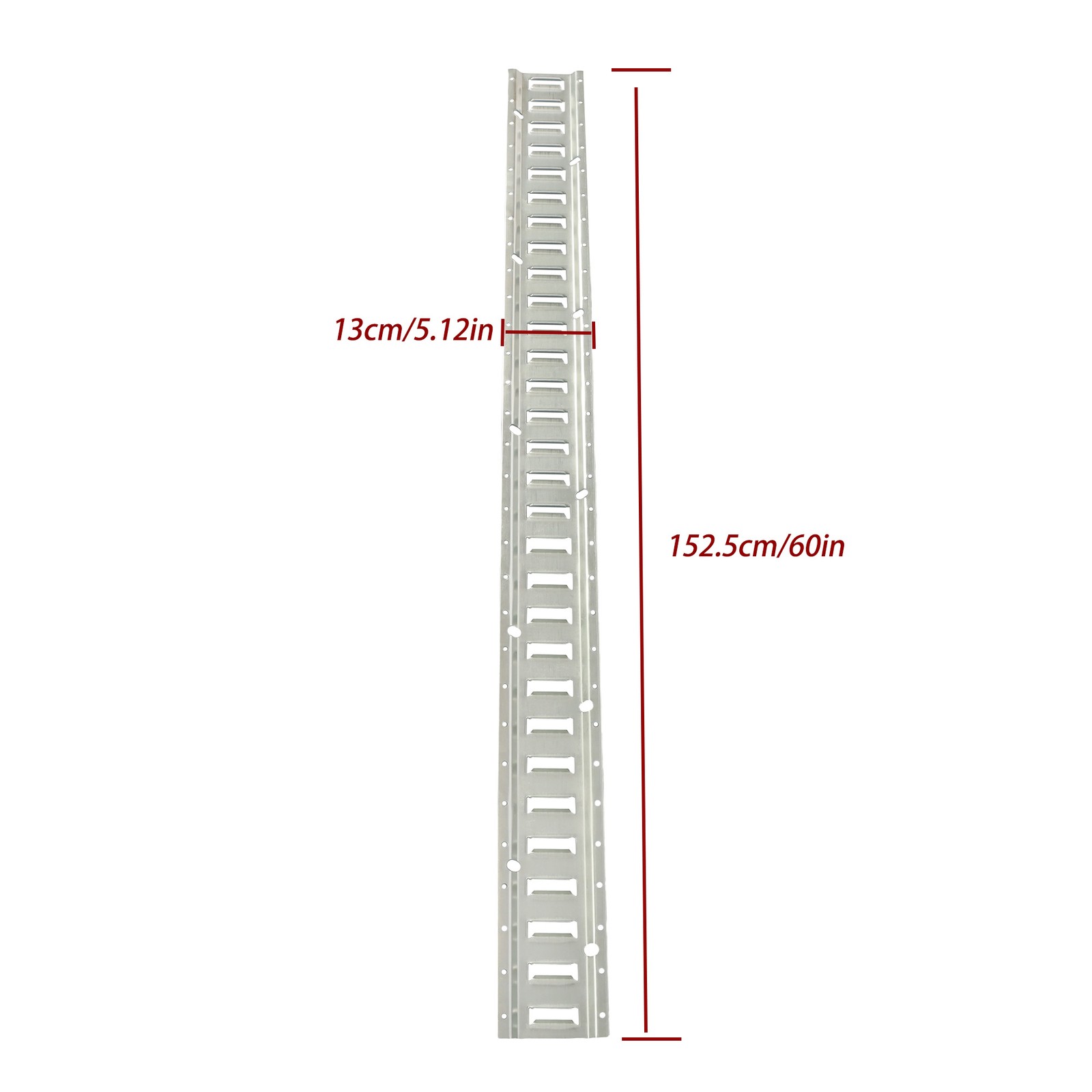 Labwork 28PCS 4× 5' E-Track Rails with 8× Caps 8× Straps 8× O-Rings Tie Down Kit