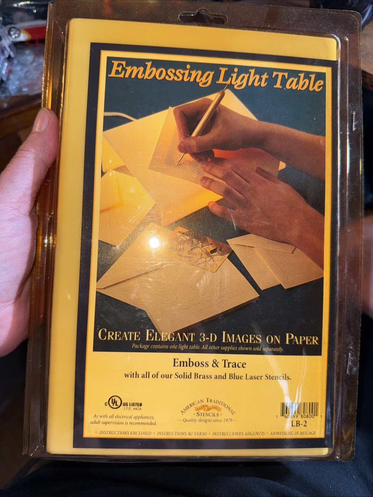 American Traditional Stencils Embossing Light Table LB-2 NEW