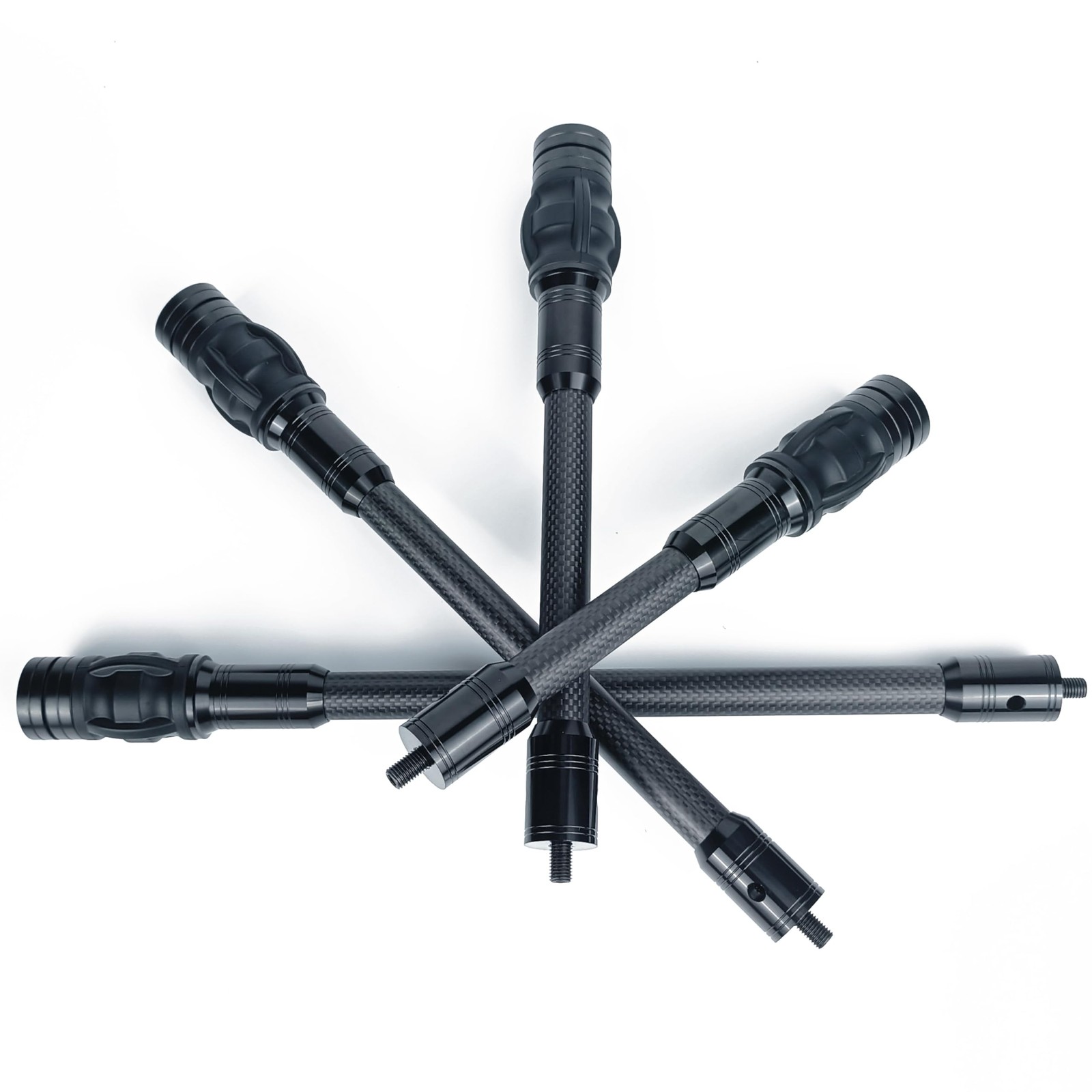 Carbon Archery Bow Stabilizer Single Side Adjustable V-Bar Mount Quick Disconnec
