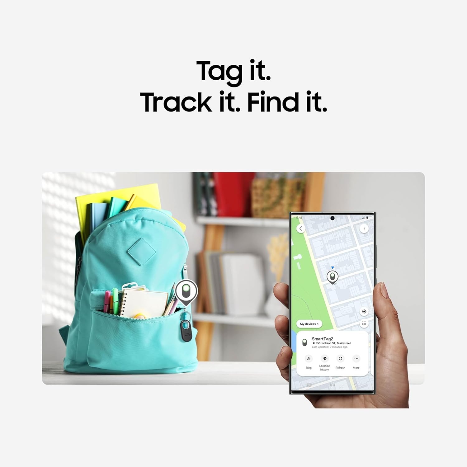 Samsung Galaxy SmartTag2 Tracking Device - Black (Open Box)