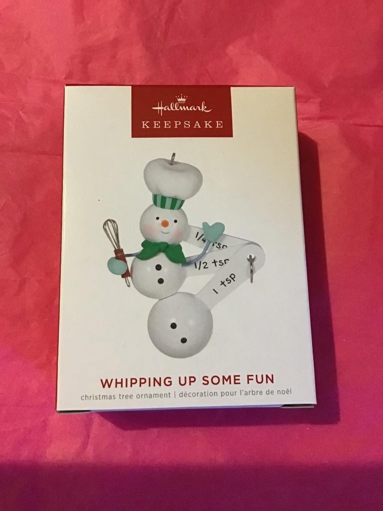 Hallmark Keepsake Ornament 2022 Whipping Up Some Fun measuring spoons snowman