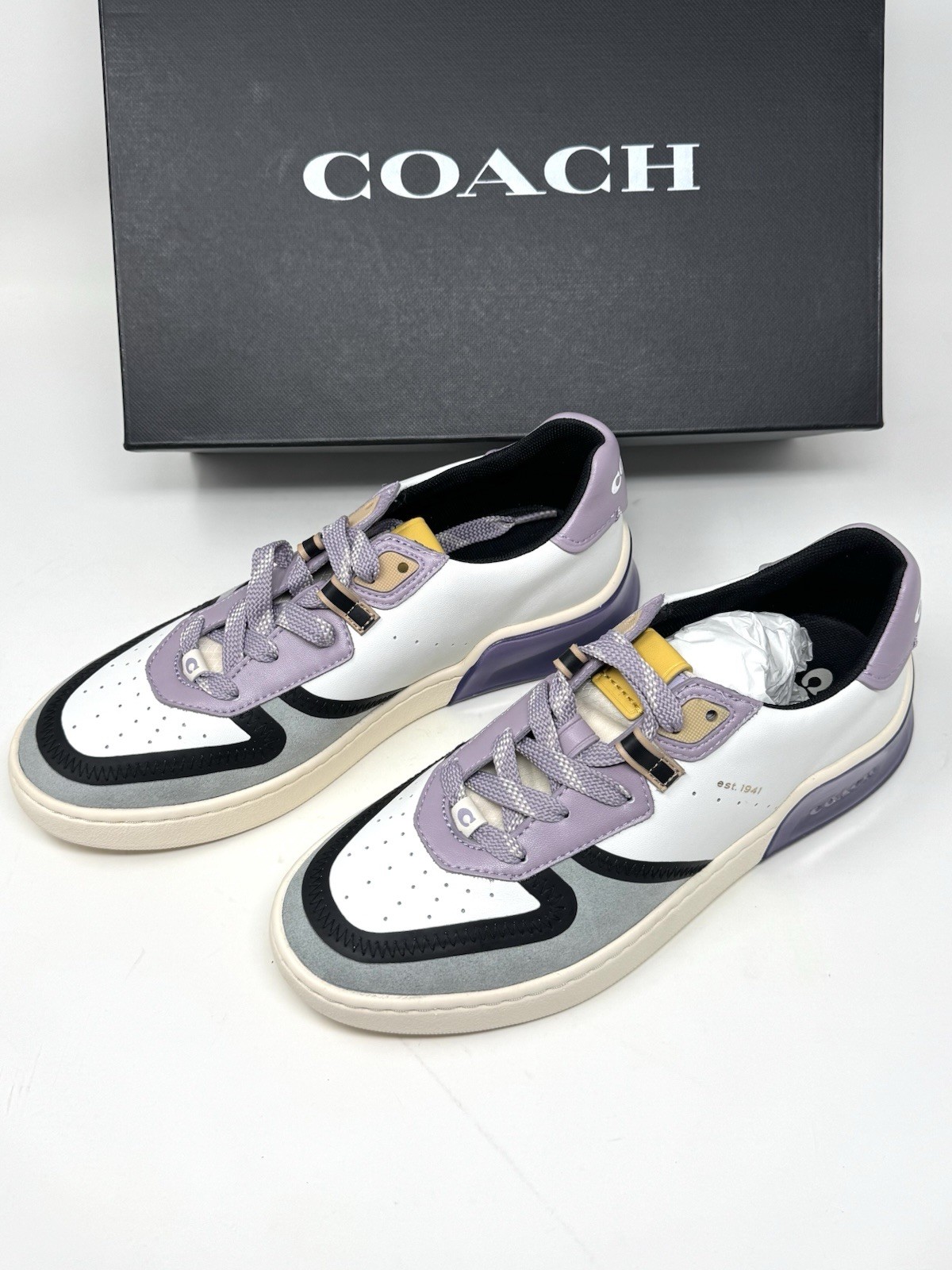 Coach G5045 CitySole Court Stylish Skateboarding Shoes Women's Purple Size 7.5B