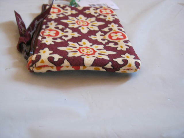 Vera Bradley Medallion ZIP ID Case w/ Key Ring 3 x 5 NWT