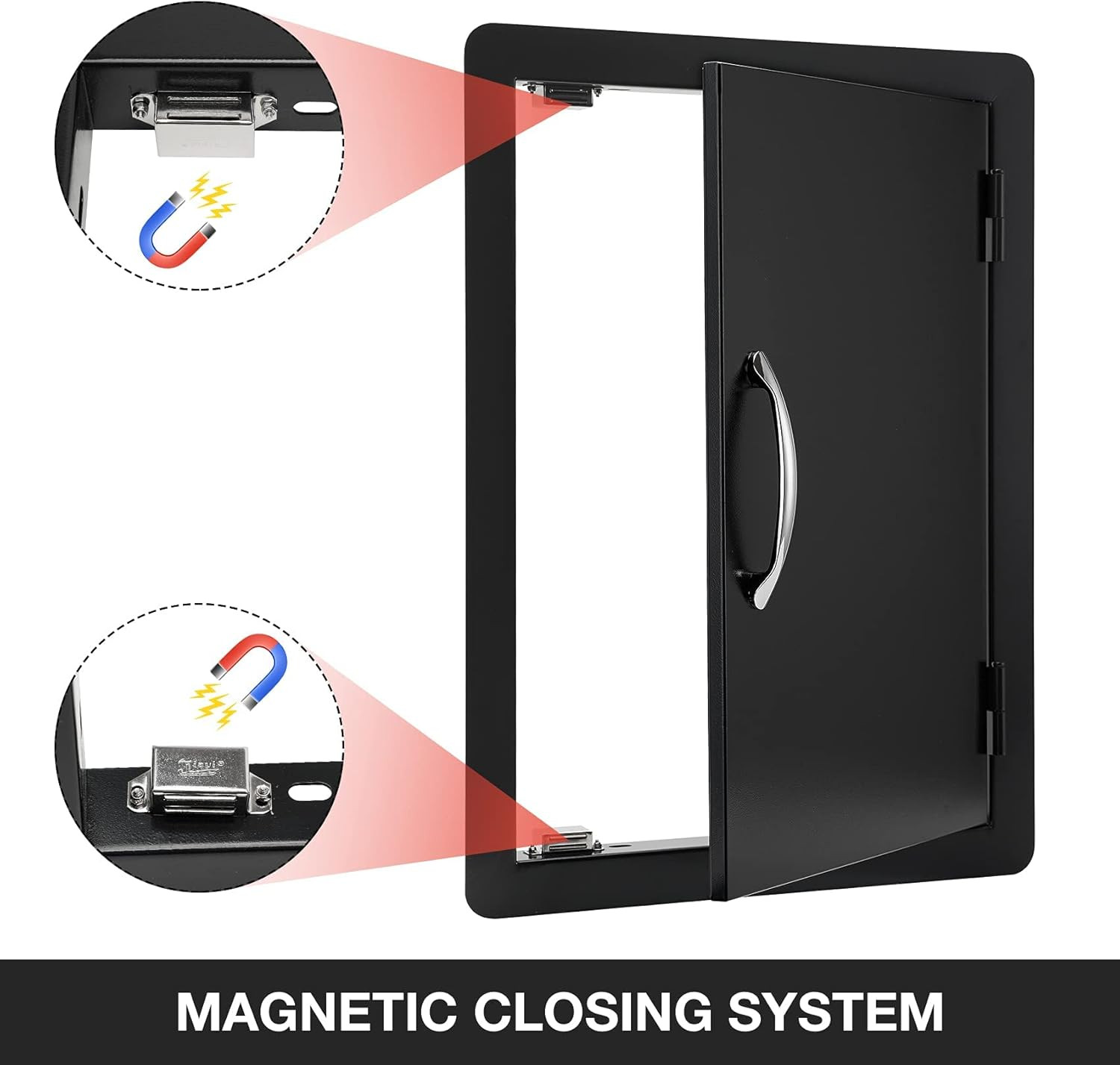 BBQ Access Door - 17W X 23H Inch Wall Construction Flush Mount Single Vertical D