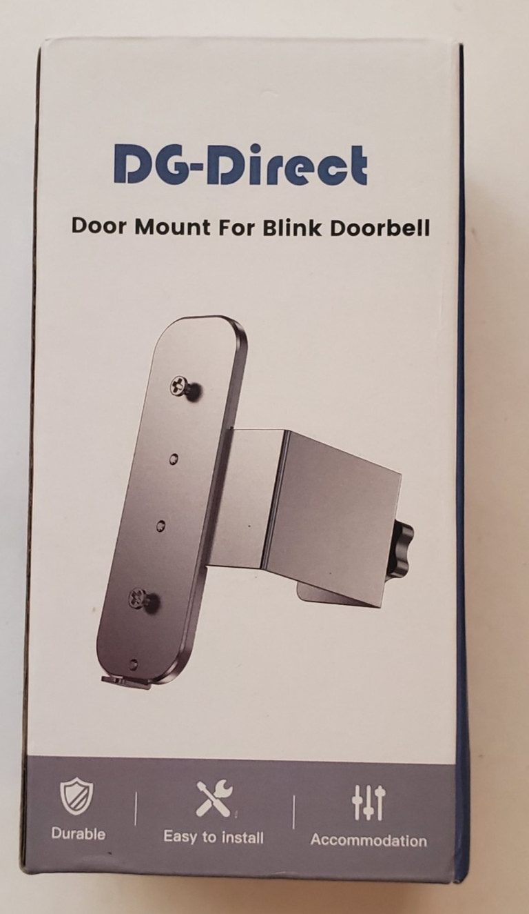 Anti-Theft Blink Doorbell Mount, Drill Free Door Mount for Blink Video Doorbell