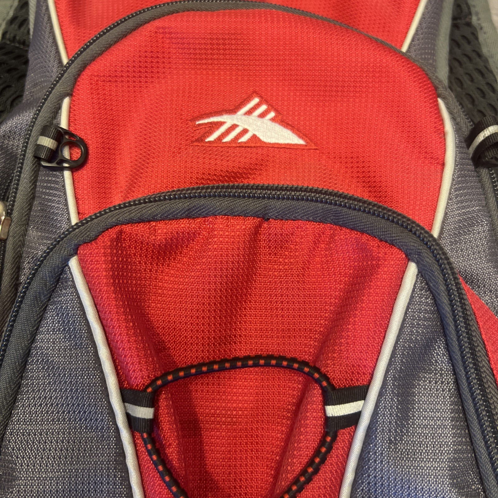 High Sierra HydraHike Hydration Backpack Red Gray Missing Bladder Outdoor Hiking