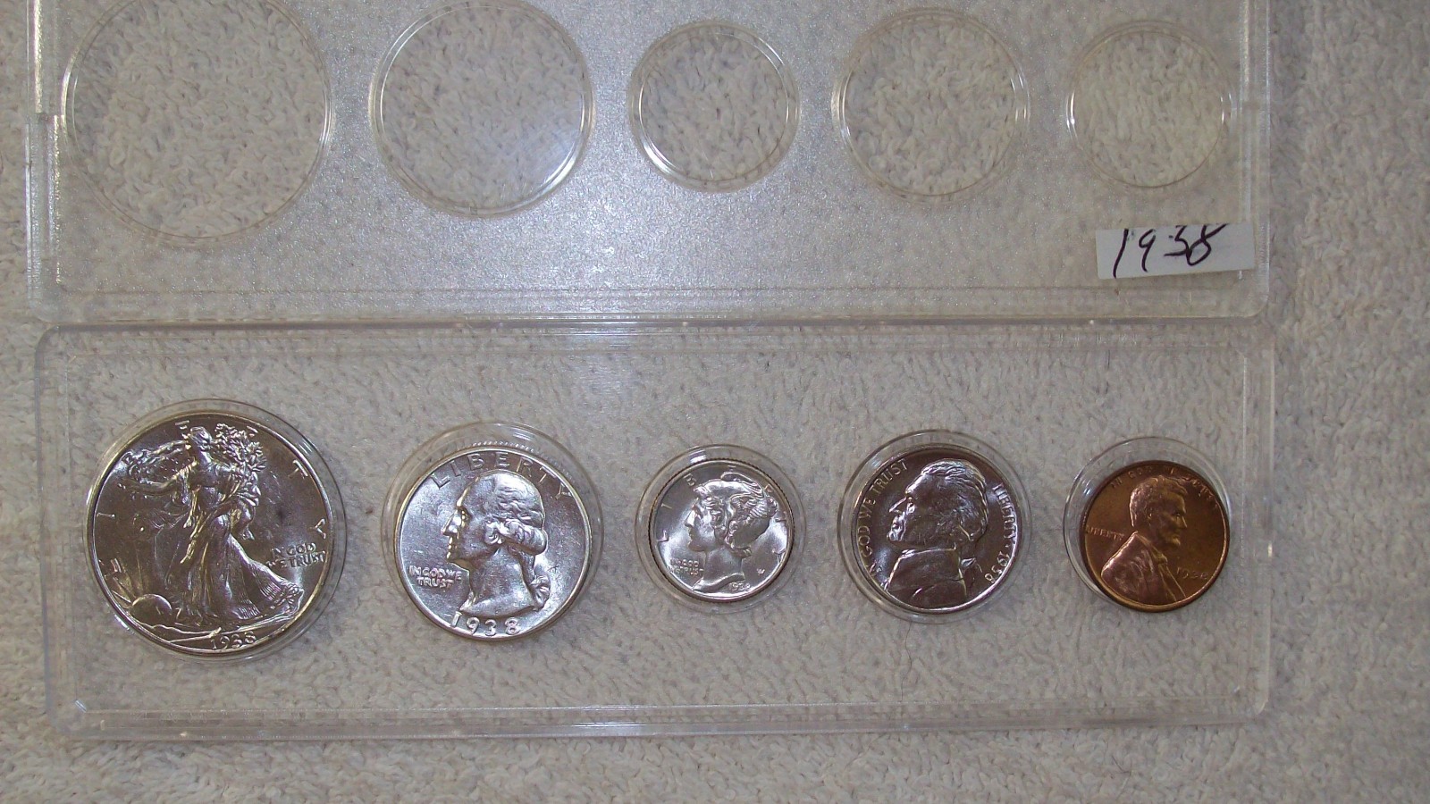1938  MINT SET  PHILADELPHIA MINT UNCIRCULATED +