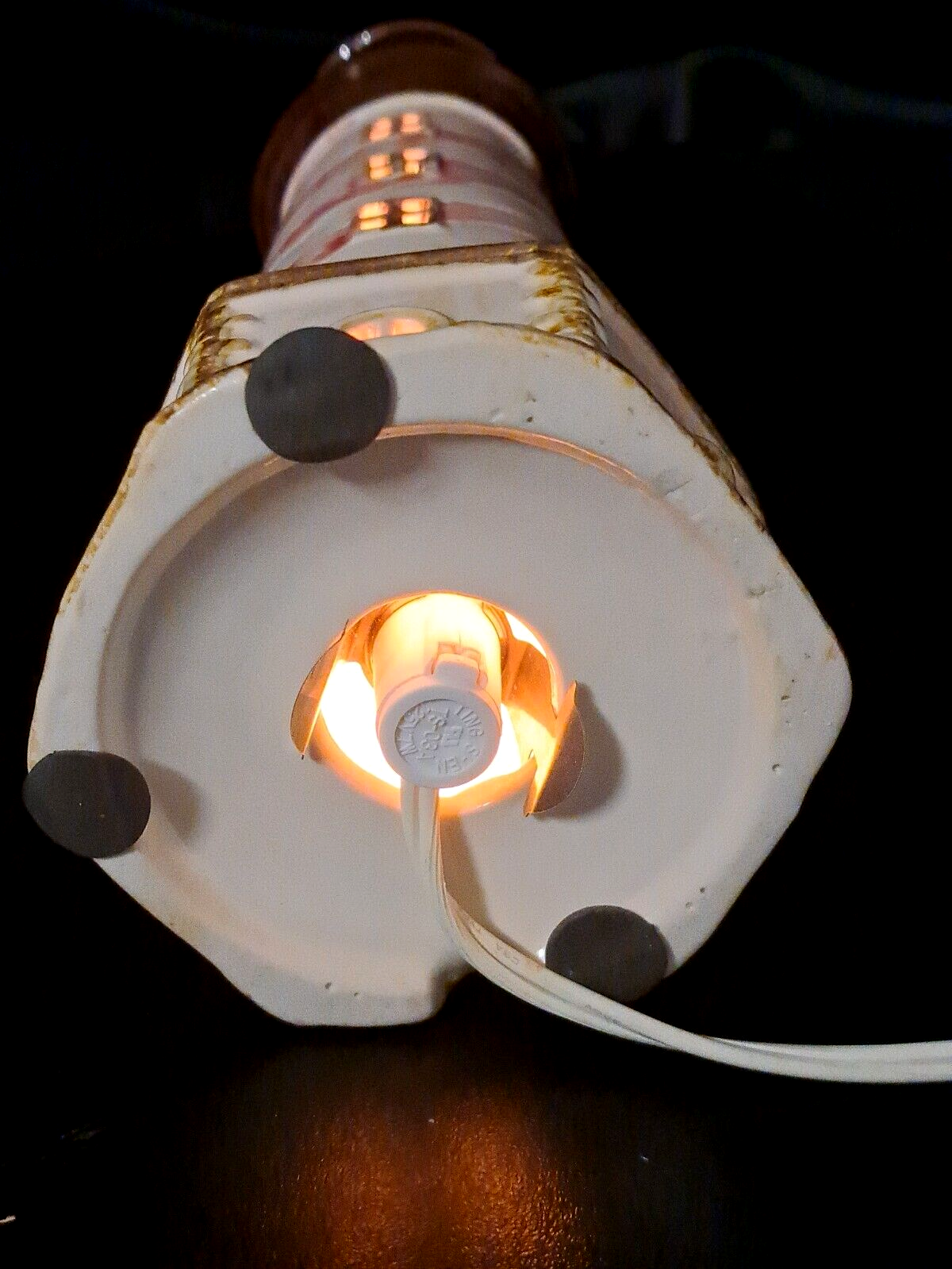 Light House Night Light Nautical Table 10.5"x 5"x4" Plug Cord Switch Ceramic