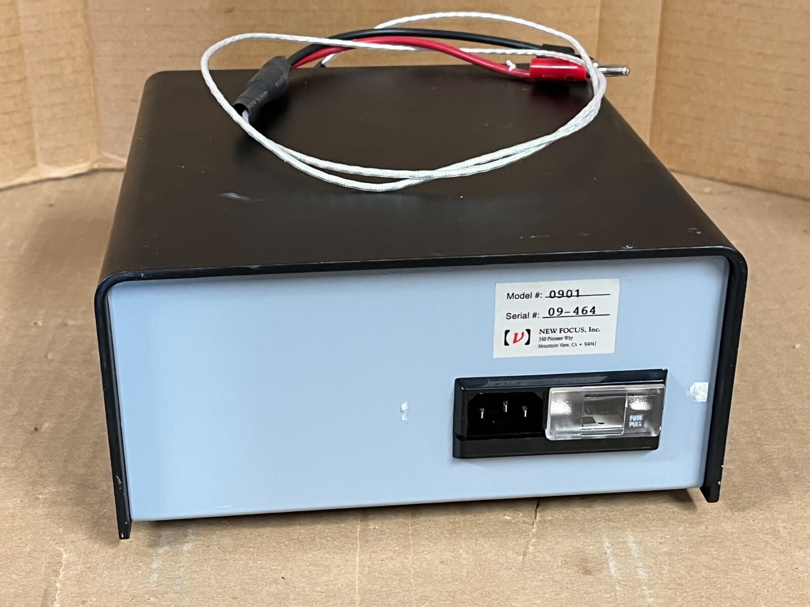 New Focus 0901 +/- 15 Volt Current Limited Power Supply Source - MODIFIED 09-464