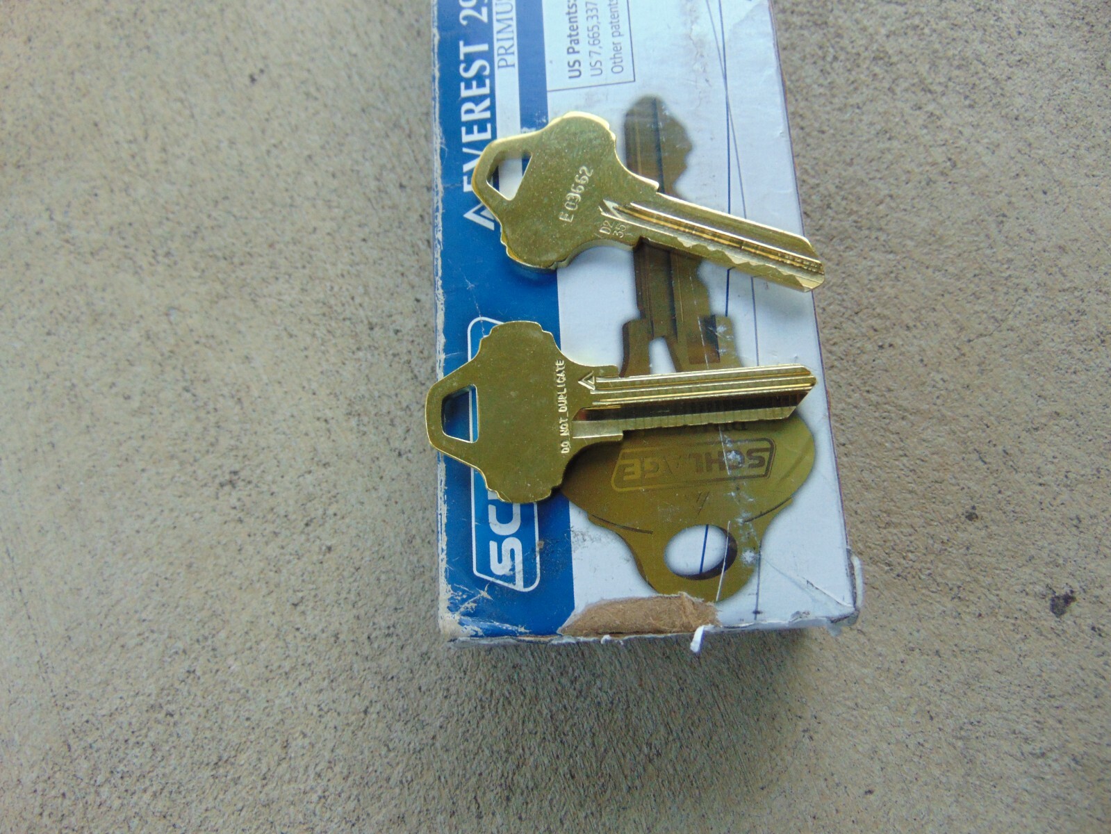 50  KEYS   EVEREST PRIMUS SCHLAGE D235  KEYS UNCUT    LOCKSMITH