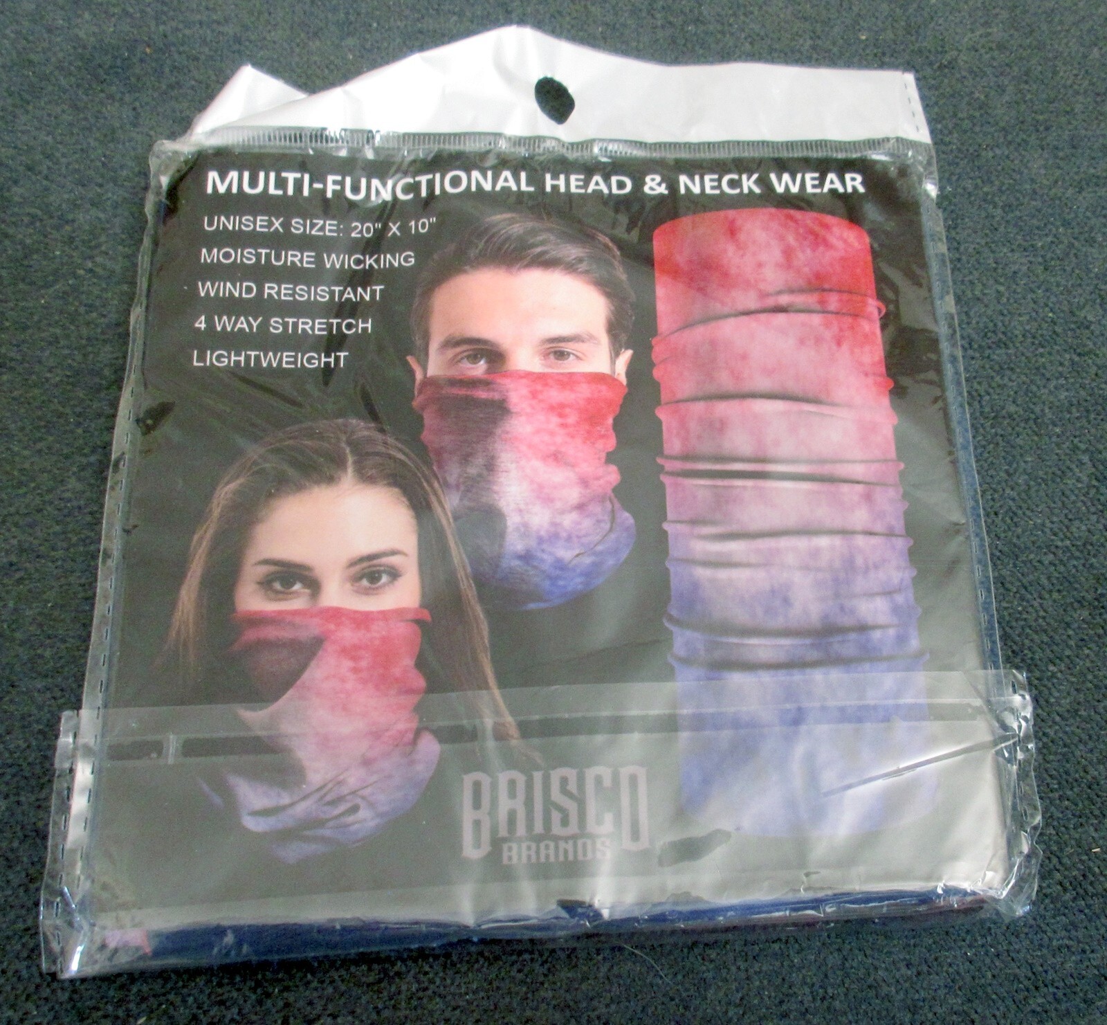 Brisco Brands Multi-Function Head & Neck Wear-Tye-Dye
