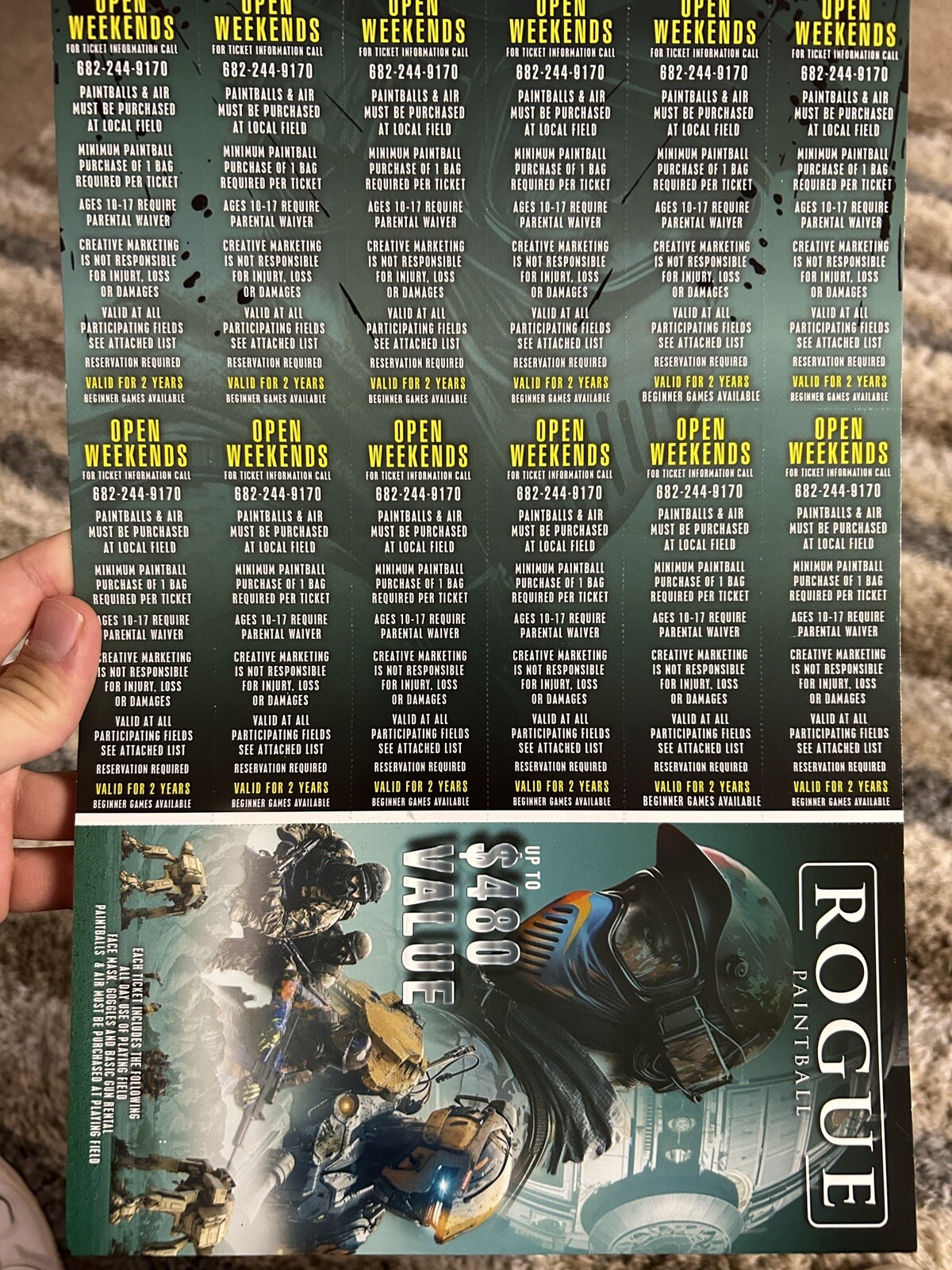 Paintball Tickets