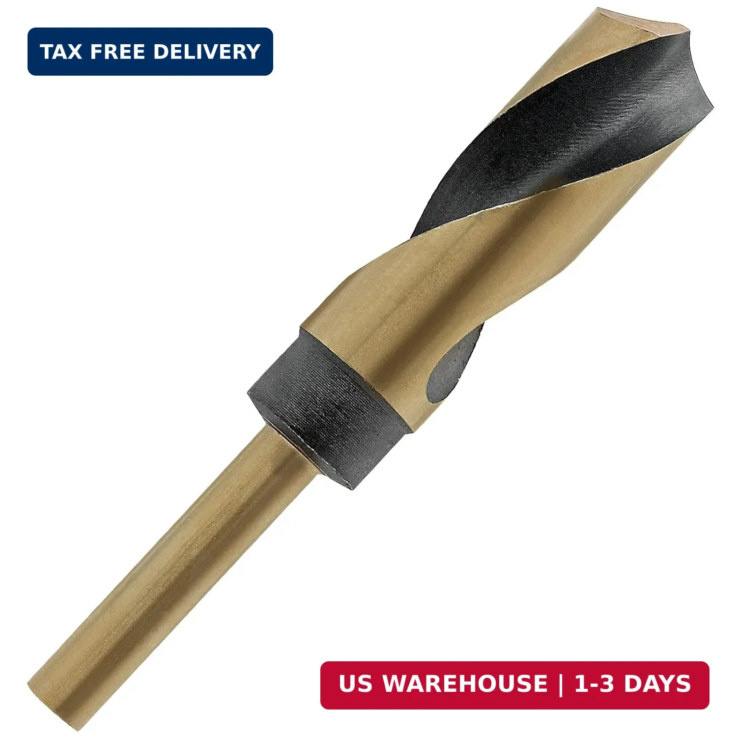 1 Inch Drill Bit | Reduced Shank High Speed Steel | 1" Drill Bit for Metal and S