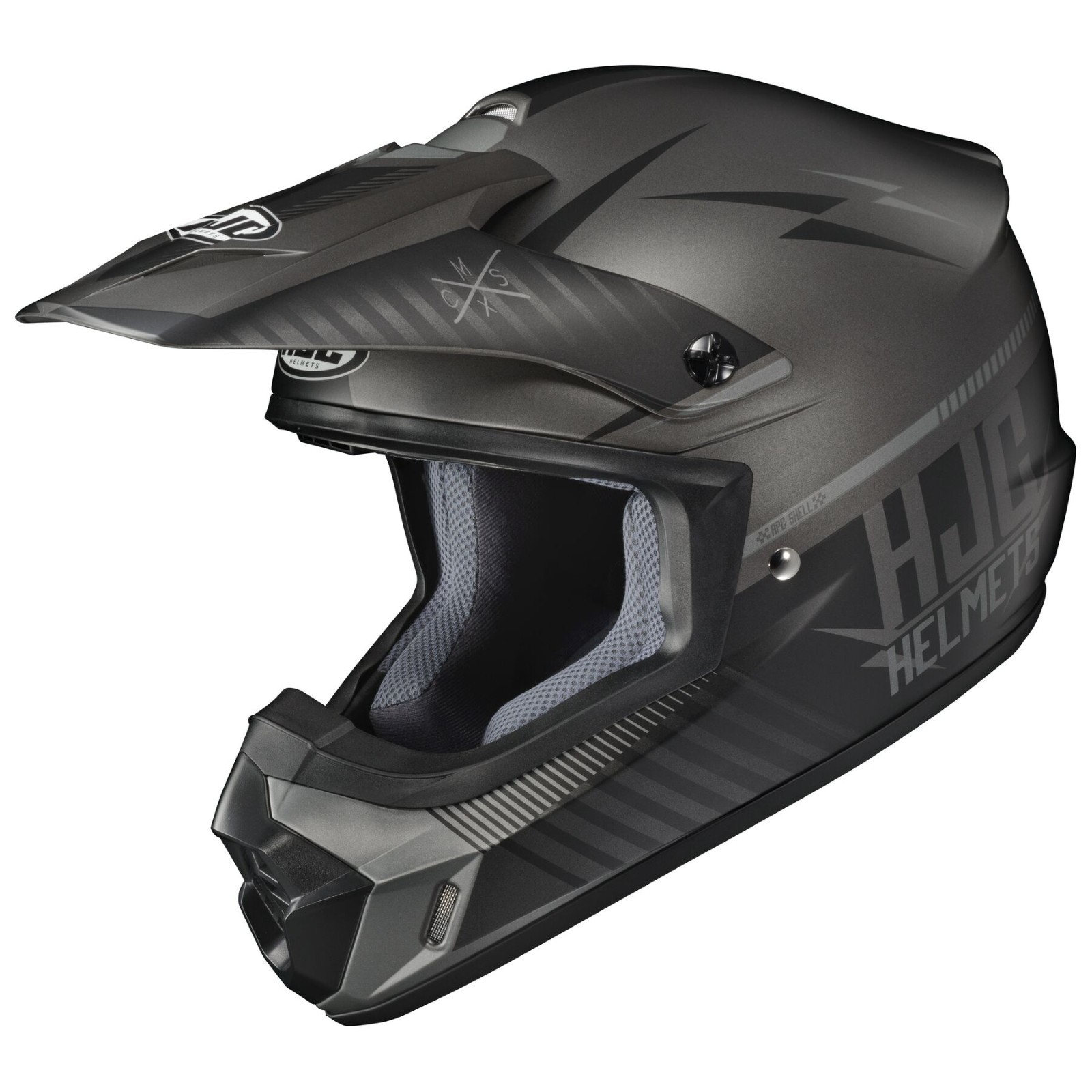 HJC CS-MX2 Tweek Motocross Helmet Gray MD Medium ATV Dirt CSMX CS-MX USA DOT