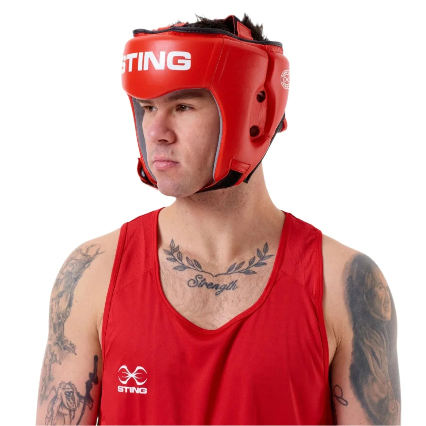 Sting Competition Approved Boxing Gloves + Headguard Combo