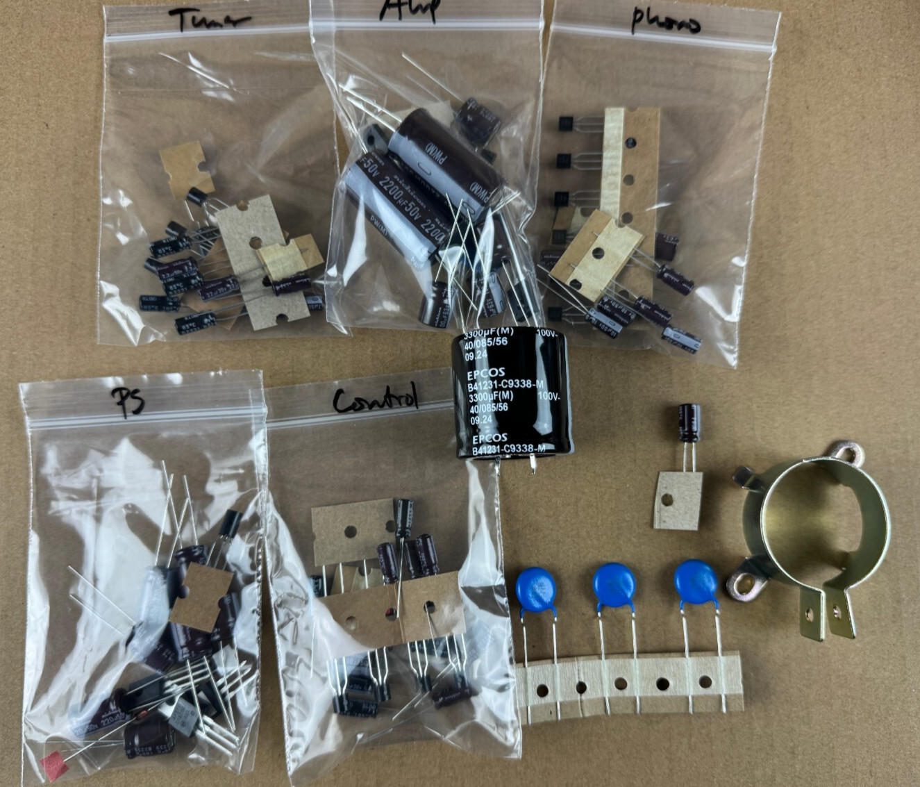 Pioneer SX-990 Complete Rebuild Kit High-Quality Receiver Recap Caps Transistors