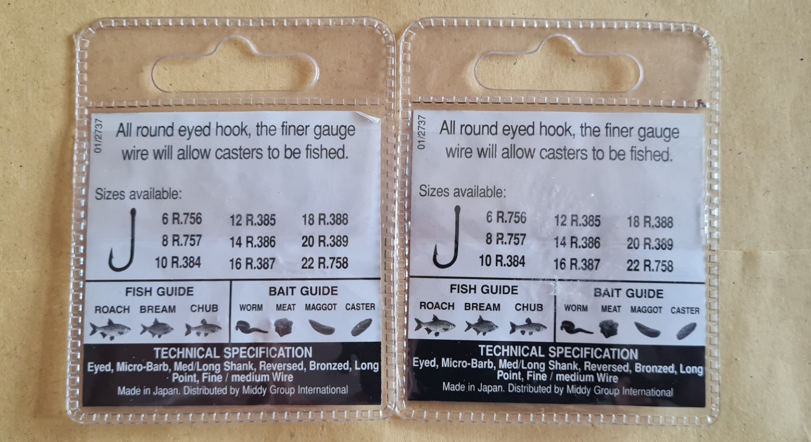 2 Middy Saiko E200 Eyed Size 10 10pk Micro-Barbed Hooks