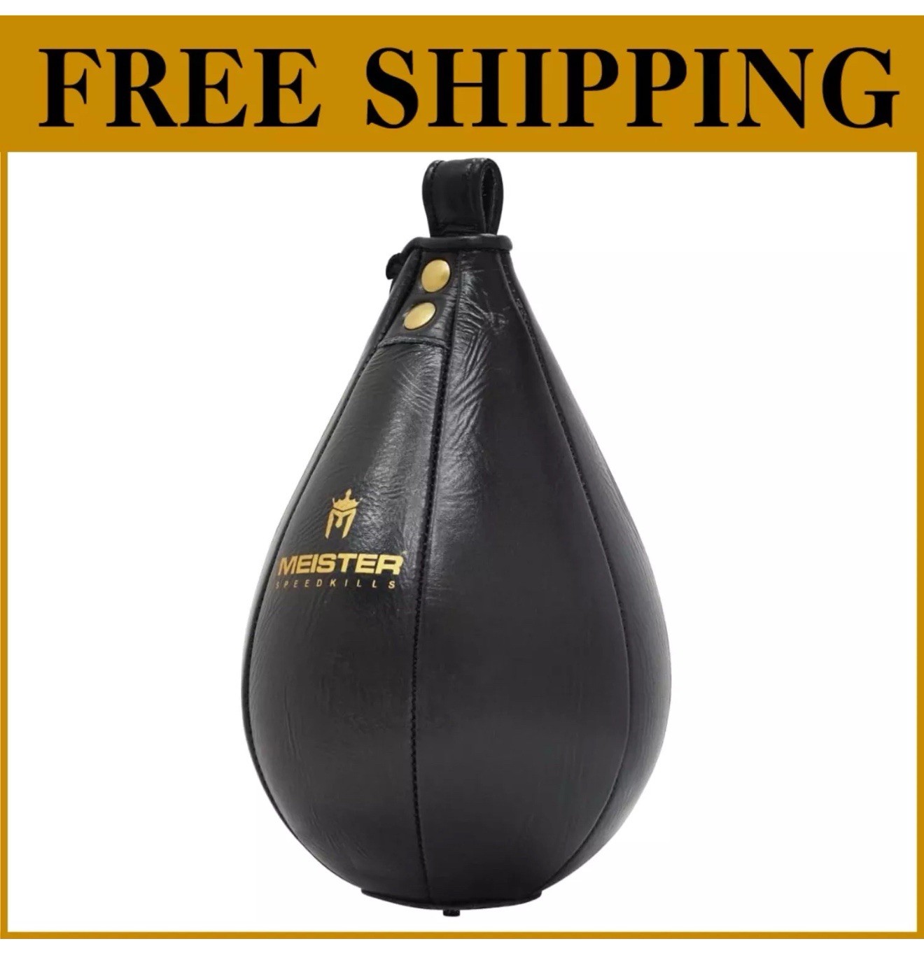 Genuine Cowhide Leather Speed Bag – Lightweight & Balanced for MMA Training Sz M
