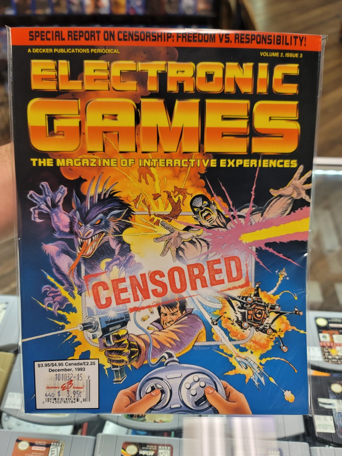 Electronic Games Vol 2 Issue 3, December 1993. Censored Games Must see!!