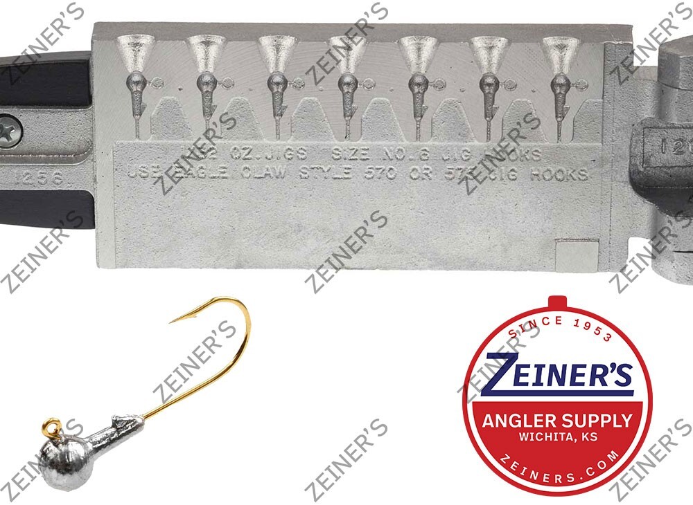 1256 New Do-It Pro-102 1/32 Round Head Barb Collar Jig Mold {7} 1/32 cavity