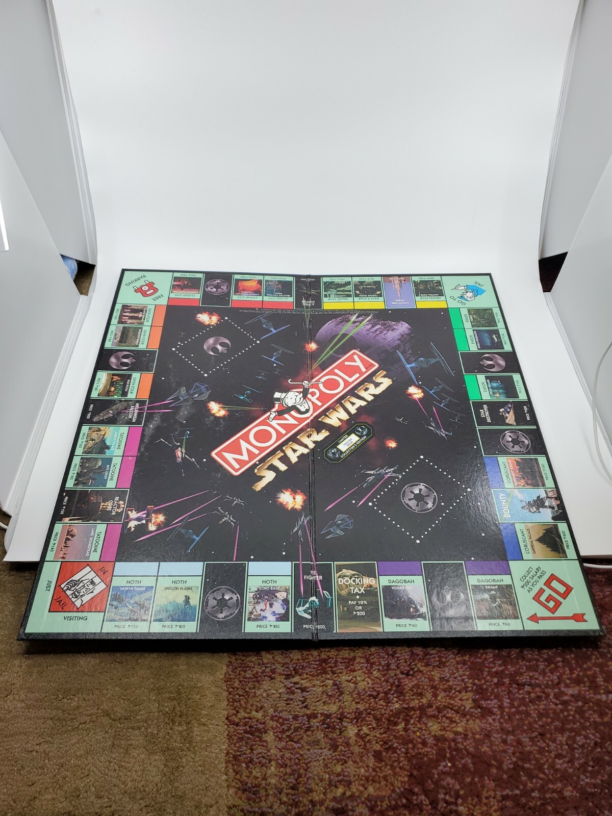 STAR WARS Monopoly Foldable Replacement Game Board  only