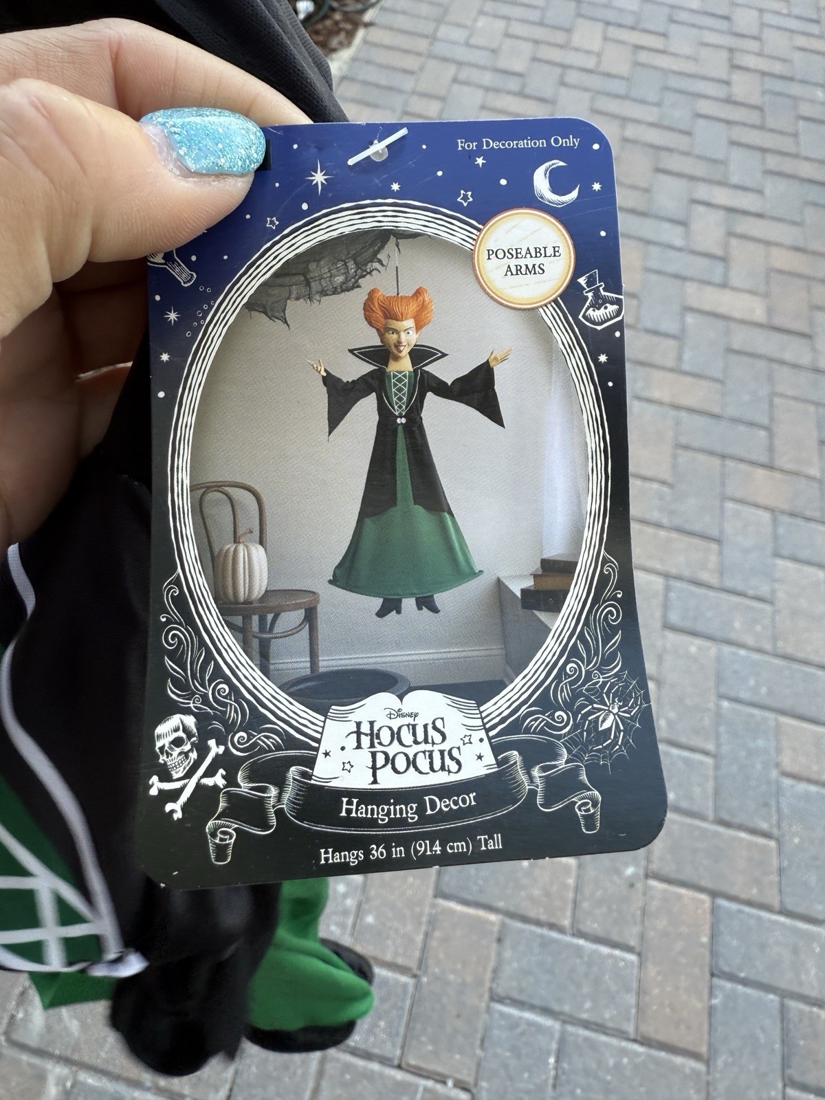 Winifred Sanderson Witch Hocus Pocus 3 Ft Hanging Poseable Halloween Decor Prop