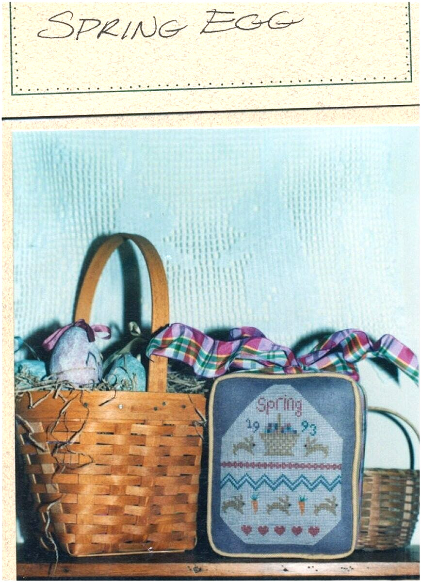 Ewe & Eye & Friends SPRING EGG Cross Stitch Chart Only HTF ~ spring / Easter