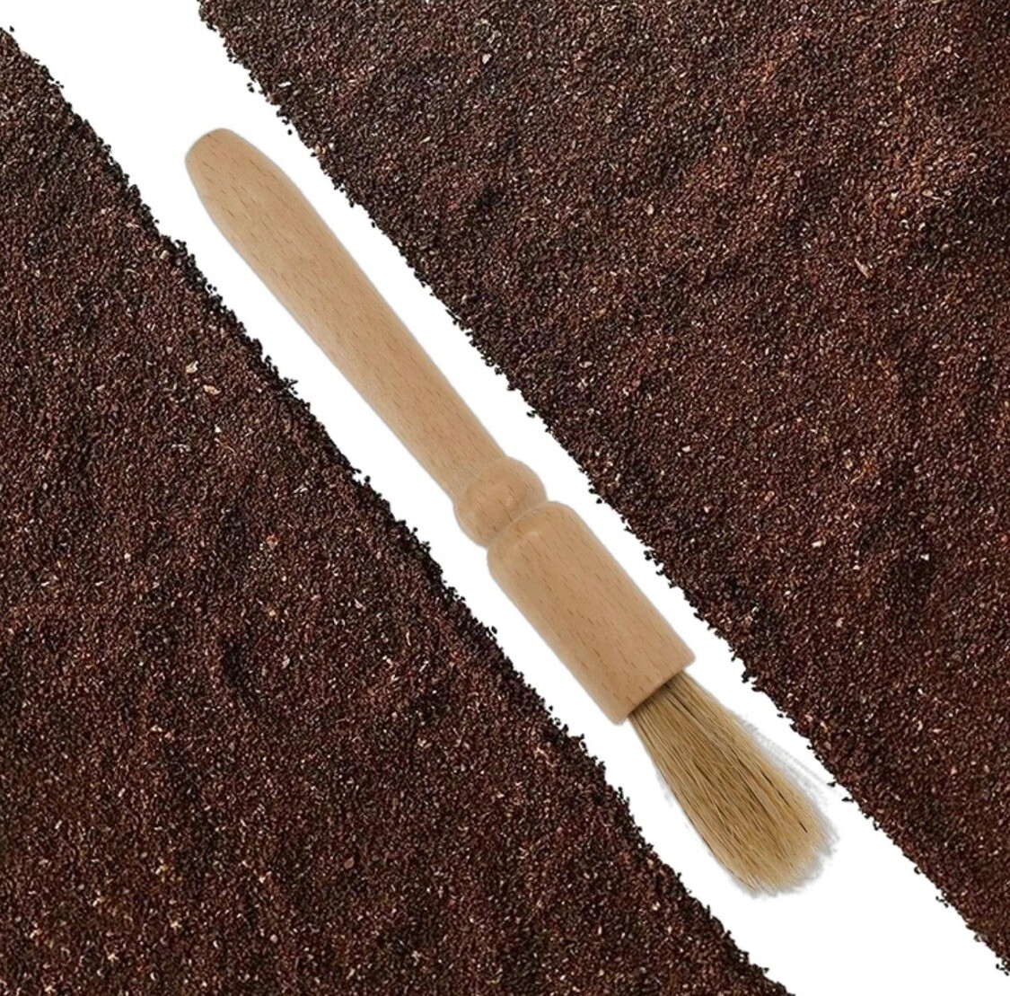 Espresso Spoon Cleaning Brush Machine Grinder Dusting Coffee Powder Wood Brush
