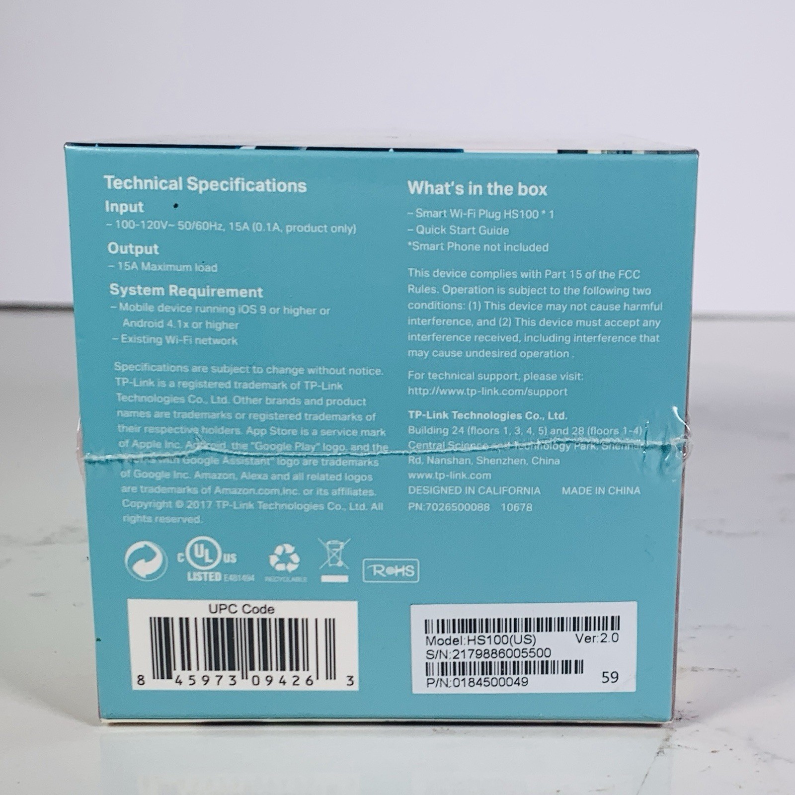 TP-Link HS100 Wi-Fi Smart Plug Kit - Twin Pack