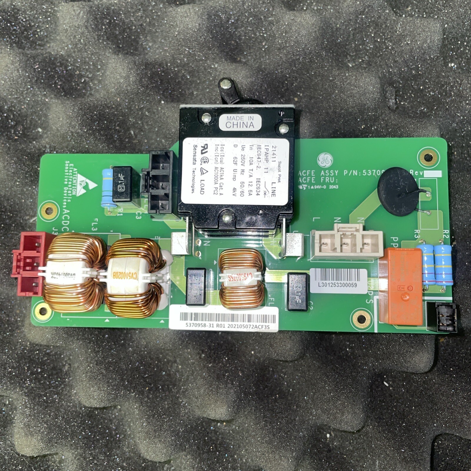 GE AC/DC ACFE ASSY P/N: 5370958-3 , 5370958-31 , ACFE PWB: 5370957-3
