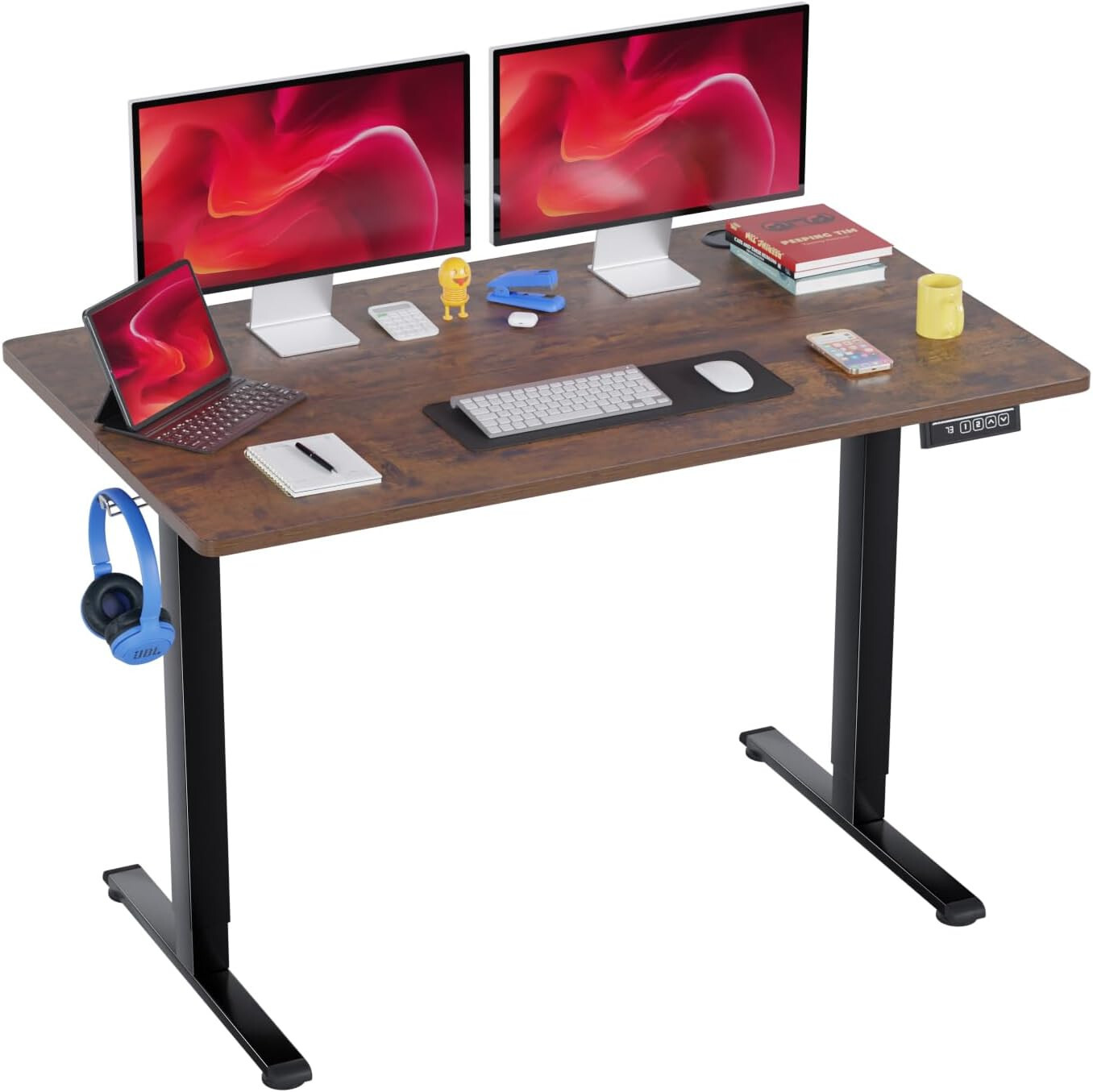 48 Inch Adjustable Height Standing Desk Computer Desk with Large Space Desk