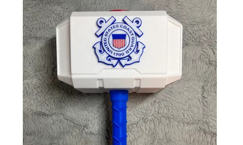 Military Coast Guard Themed Mjolnir Thor's Hammer