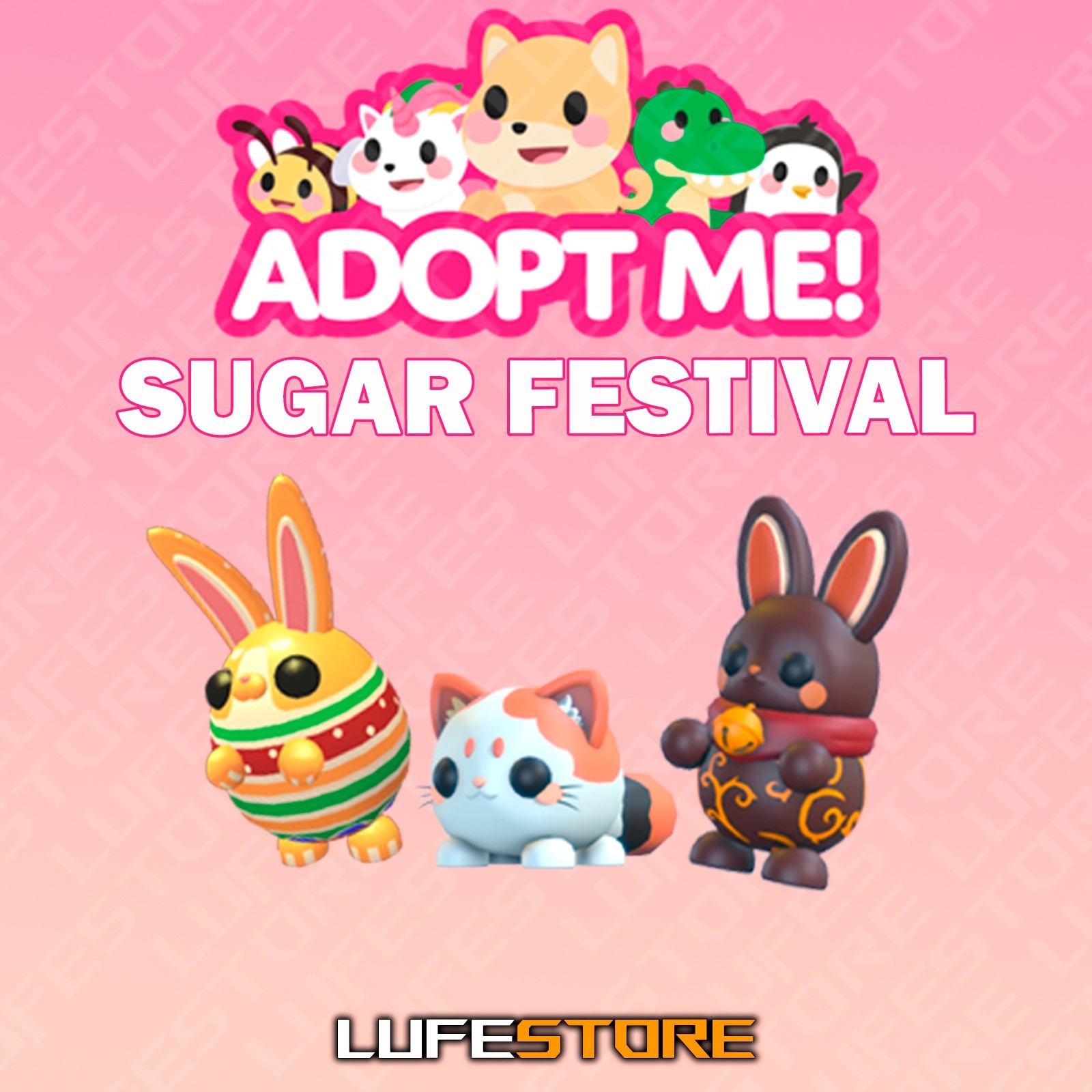 🐶 ADOPT SUGARFESTIVAL! 🥚EASTER BUNNY,  DARK CHOCCYBUNNY,  MOCHI MEOW & MORE!