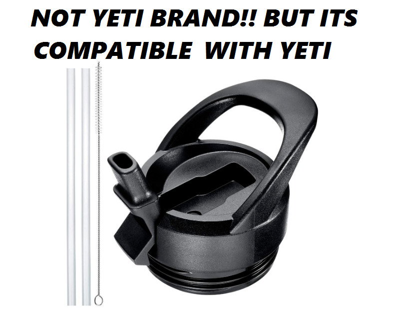 Yeti Rambler Straw Lid Cap Water Bottle Smooth Surface Comfortable Durable Safe